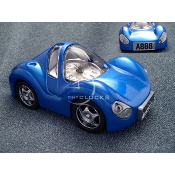 Alarm Clock - Miniature, Mini Blue Ferrari Sports Car. ( SMALL SCRATCH )